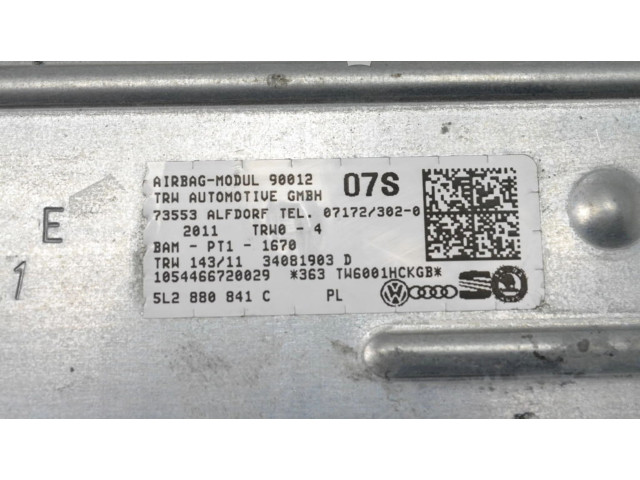 Подушка безопасности для колен 5L2880841C Skoda Yeti (5L)