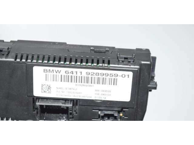 Блок управления климат-контролем 9289959, 9289960   BMW X3 F25