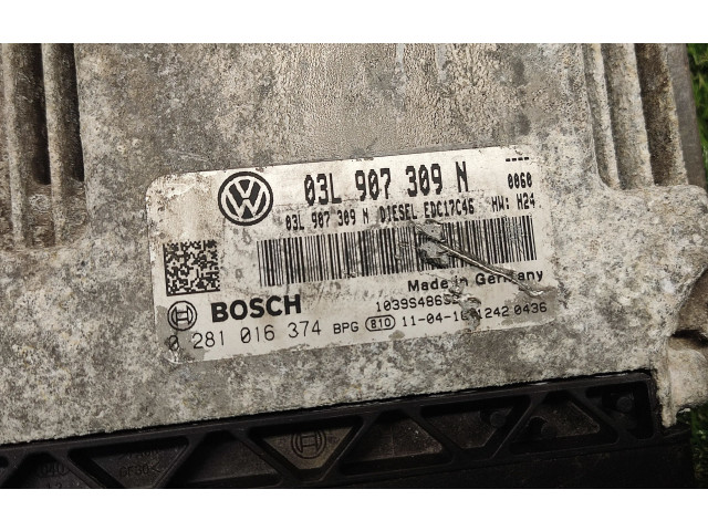 Блок управления двигателем Блок управления 03L907309N, 03L907309N   Volkswagen PASSAT B7