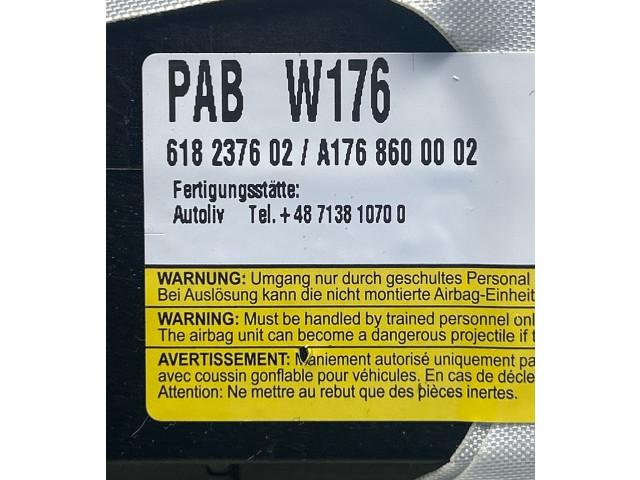 Подушка безопасности пассажира A1768600002, 618237602   Mercedes-Benz GLA W156