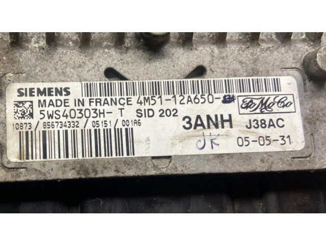 Řídící jednotka 4M5112A650JK, 3ANH Ford Focus C-MAX 2005