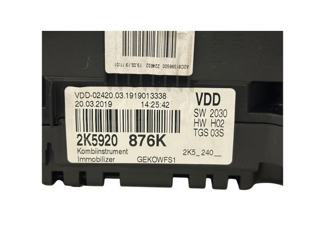 Панель приборов 2K5920876K, 1919013338 Volkswagen Caddy