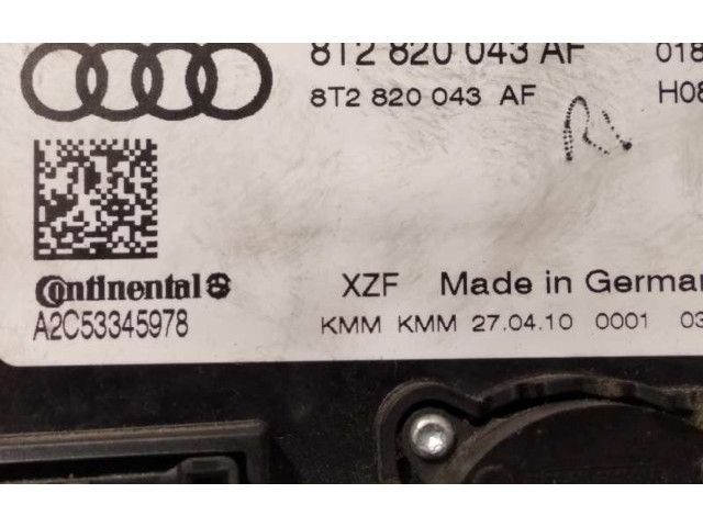 Блок управления климат-контролем 8T2820043AF   Audi A5 Sportback 8TA