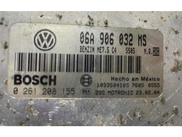 Блок управления двигателя 06A906032MS, 0261208155   Volkswagen New Beetle