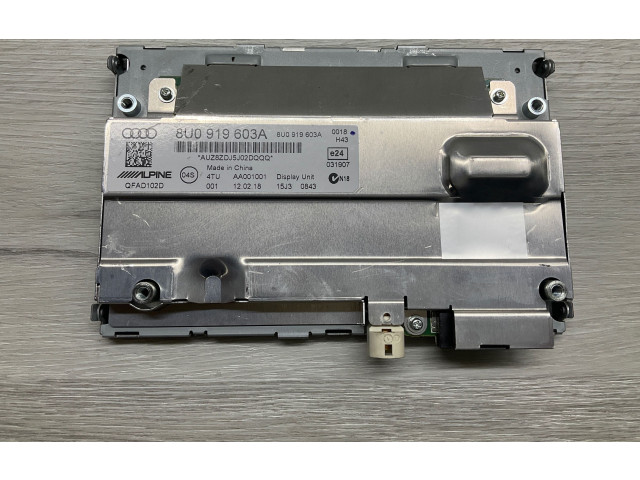 Дисплей 8U0919603A, QFAD102D Audi Q3 8U