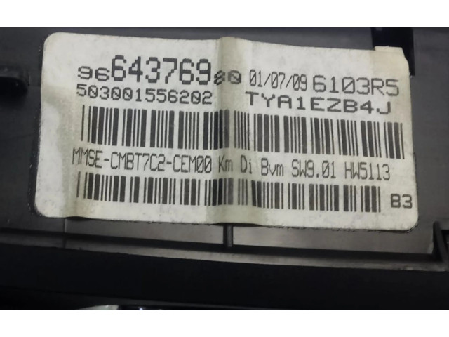 Přístrojová deska Peugeot 307 CC 2010 9664376980