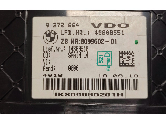 Přístrojová deska BMW M4 F82 F83 2018 9272664