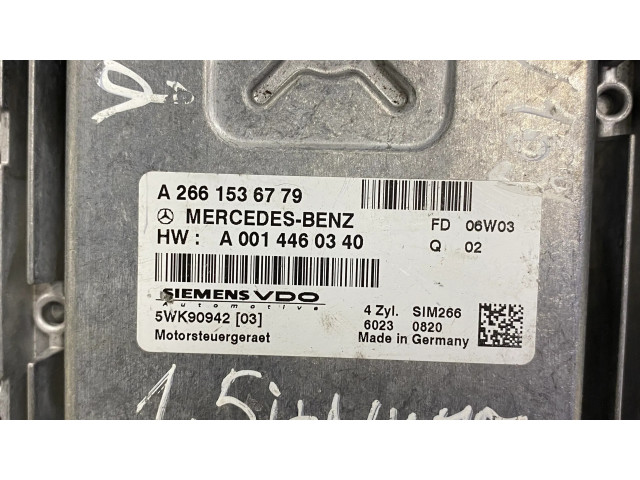 Řídící jednotka A2661536779, A0014460340 Mercedes-Benz A W169 2005