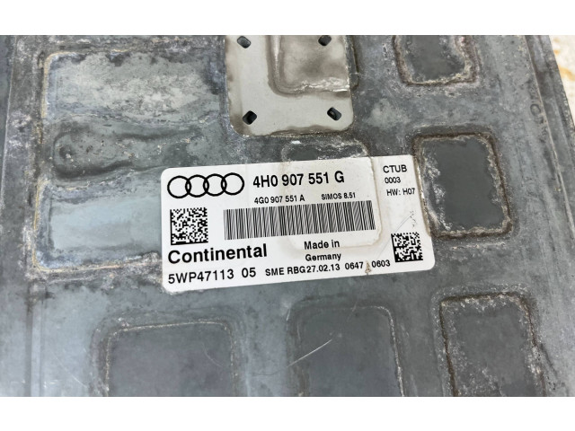 Řídící jednotka 4H0907551G, 4G0907551A   Audi A8 S8 D4 4H 2013
