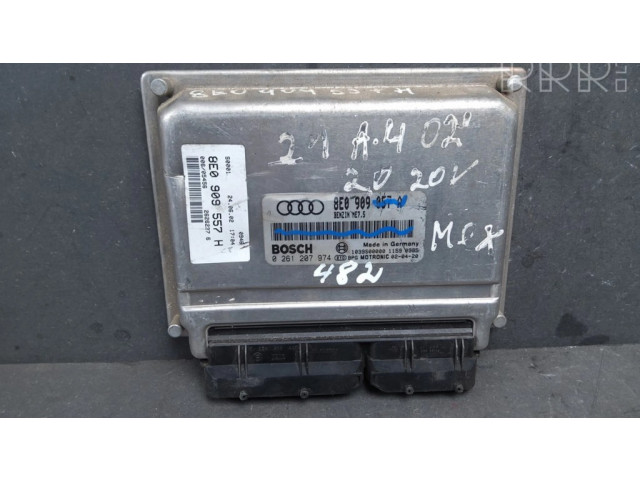 Блок управления двигателем Блок управления 8E0909557H, 8E0909057A Audi A4 S4 B6 8E 8H