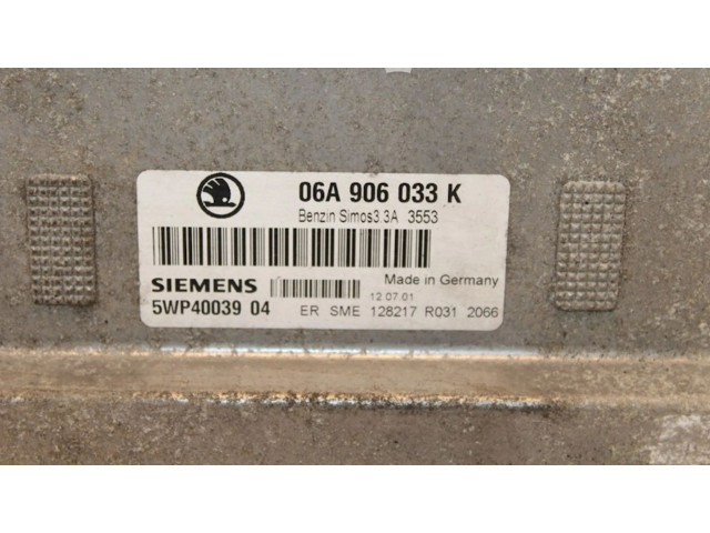 Блок управления двигателя 06A906033K, 06A906033K   Skoda Octavia Mk1 (1U)