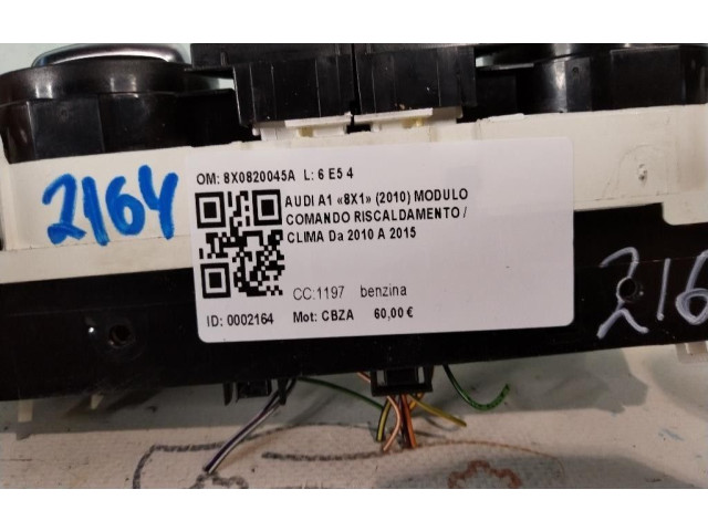 Блок управления климат-контролем 8X0820045A, 8X0820045A   Audi A1