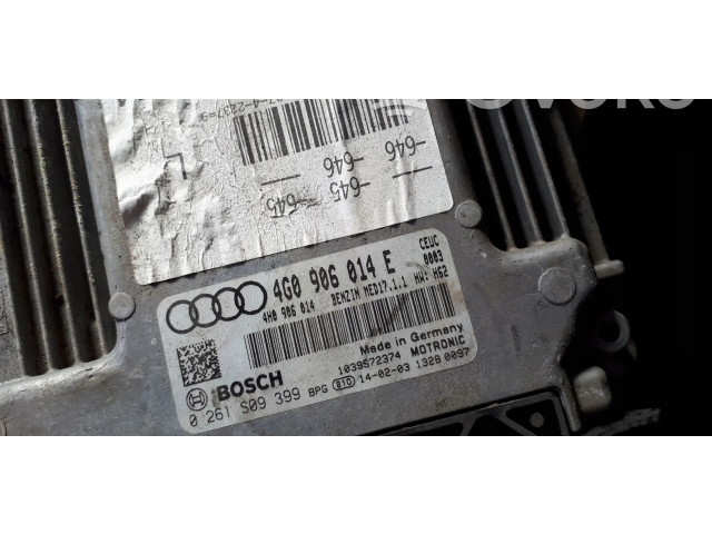Блок управления двигателя 4G0906014E, 0261S09399 Audi A7 S7 4G