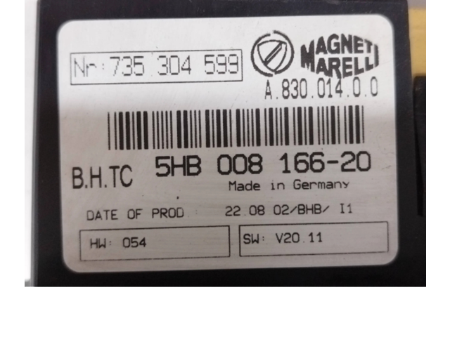 Блок управления климат-контролем 735304599, 5HB00816620 Lancia Lybra