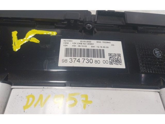 Přístrojová deska Peugeot Expert 2022 983747308000