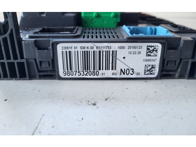 Блок комфорта 9807532080 Peugeot 2008 I