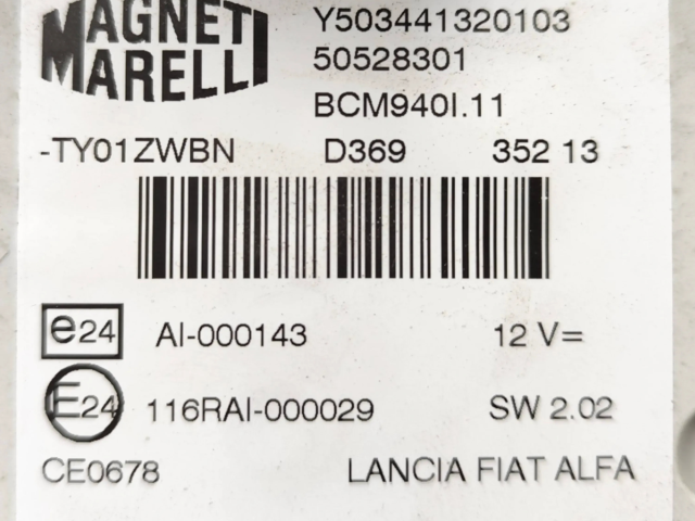 Блок предохранителей Y503441320103, BCM940L11 Alfa Romeo Giulietta