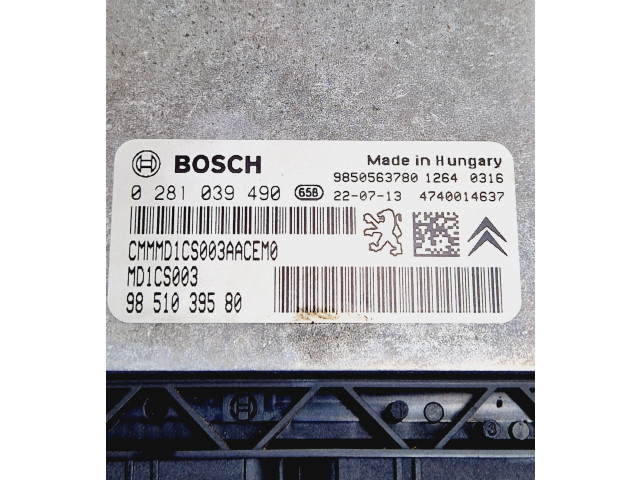 Řídící jednotka 9850563780, 9851039580   Peugeot 208 2023