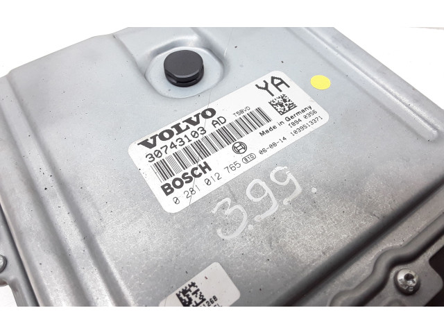 Блок управления двигателя 30743103, 0281012765   Volvo S80