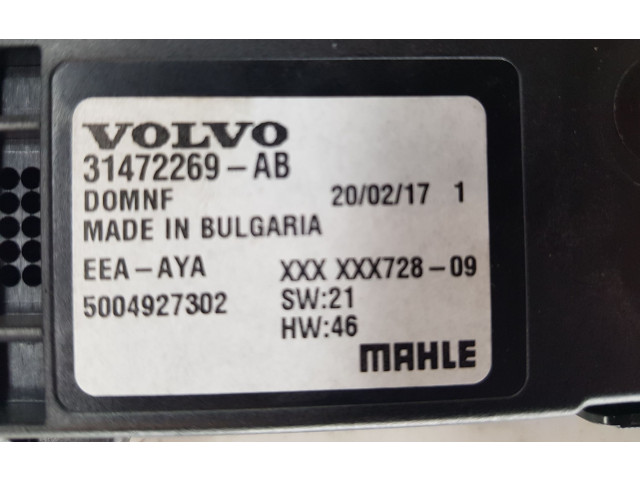 Блок управления климат-контролем 31472269, 31472269AB   Volvo S90, V90