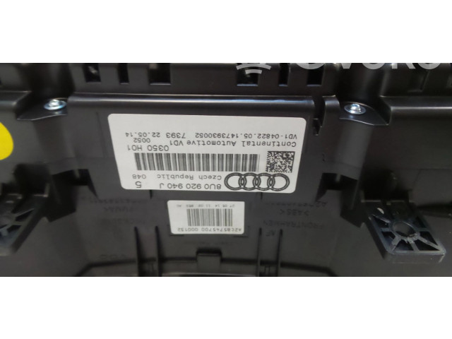 Панель приборов 8U0920940J Audi Q3 8U