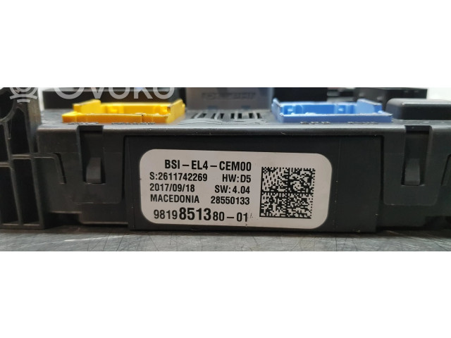 Модуль управления BSM 9819851380 Citroen C4 Aircross