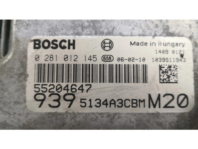 Комплект блоков управления 0281012145, 55204647   Alfa Romeo Brera