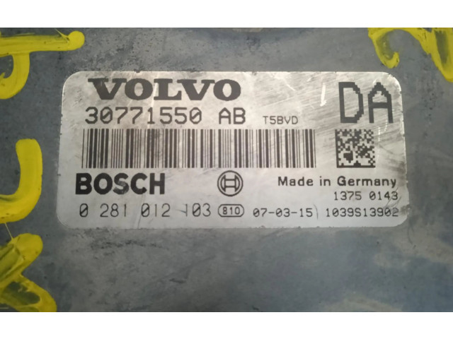 Блок управления двигателем Блок управления 0281012103 Volvo XC90