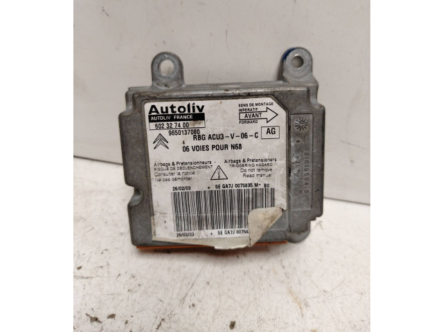 Блок подушек безопасности 602327400, 9650137080 Citroen Xsara Picasso