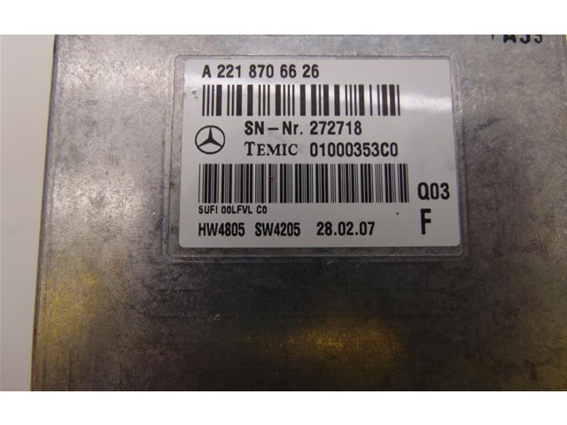 Блок управления двигателя A2218706626 Mercedes-Benz CL C216