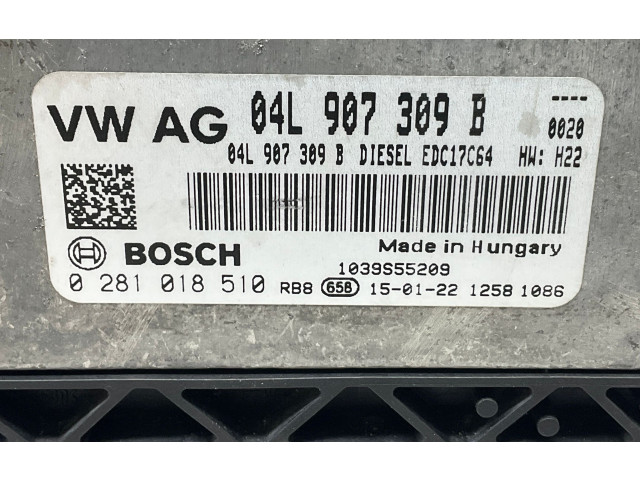 Блок управления двигателем Блок управления 04L907309B   Skoda Octavia Mk3 (5E)