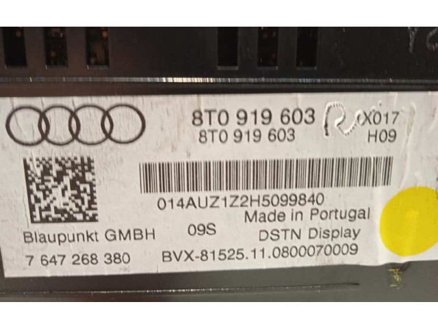 Дисплей    8T0919603, 7647268380   Audi A5 Sportback 8TA