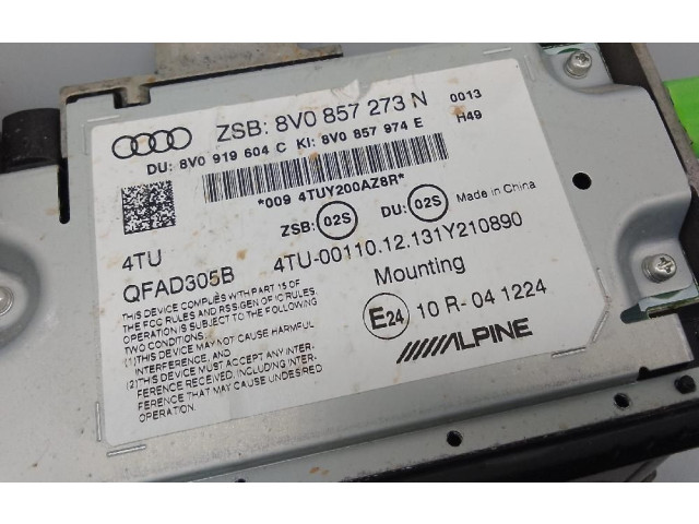 Дисплей    8V0857273N   Audi A3 S3 A3 Sportback 8P