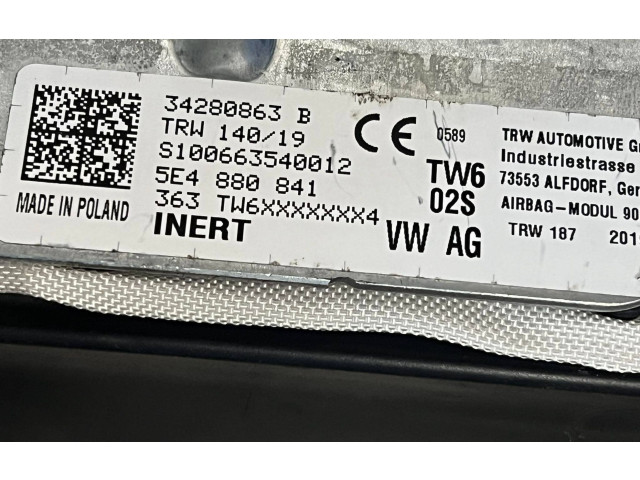 Подушка безопасности для колен 34280863B, 5E4880841 Skoda Octavia Mk4