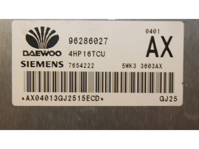 Блок управления коробкой передач 96415173, 96415173 Daewoo Tacuma