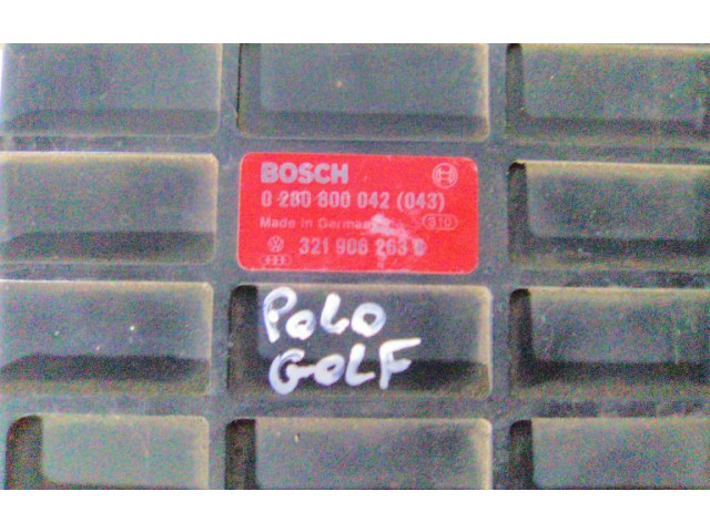 Блок управления двигателя 321906263B   Volkswagen Golf II