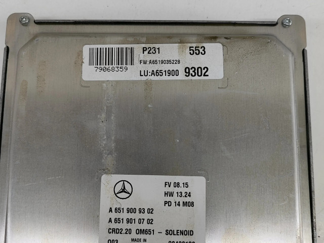 Řídící jednotka A6519009302, A6519010702 Mercedes-Benz Vito Viano W639 2014
