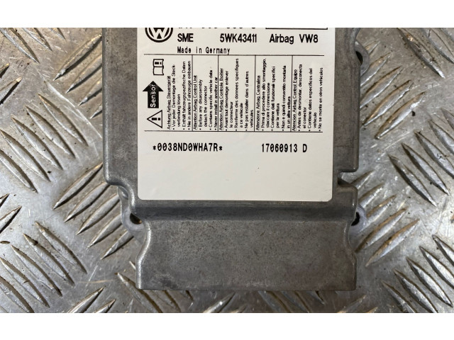 Блок подушек безопасности 1K0909605S, 5WK43411 Skoda Octavia Mk2 (1Z)