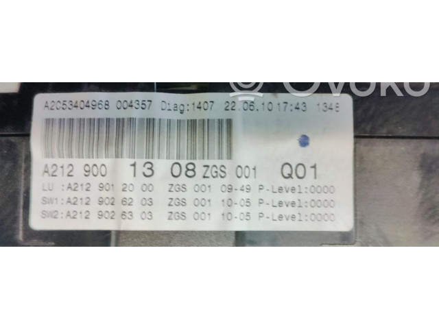 Přístrojová deska Mercedes-Benz E W212 2009 A2129001308