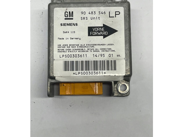 Блок подушек безопасности 90483546 Opel Tigra A
