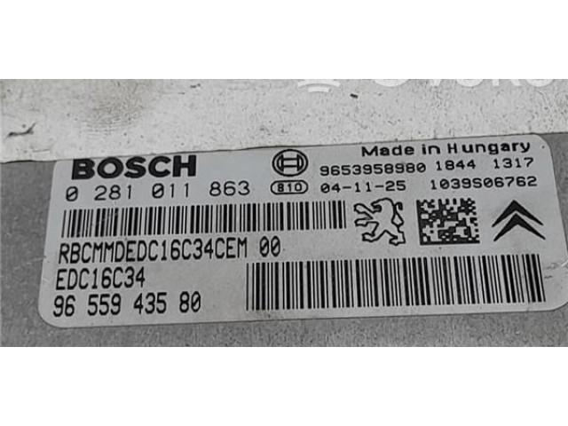Блок управления 9655943580, 9653958980 Citroen C4 I