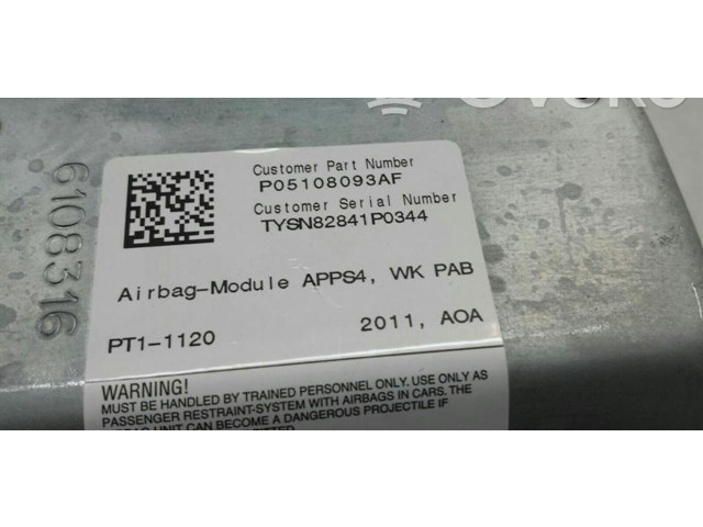 Подушка безопасности пассажира 5108093AF Jeep Grand Cherokee