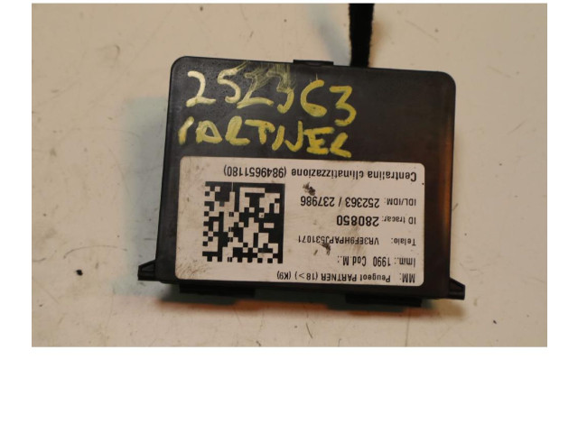 Блок управления кондиционером 9849651180    Peugeot Partner III  9HP 