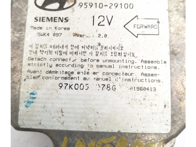 Блок подушек безопасности 9591029100, 5WK4097   Hyundai Elantra
