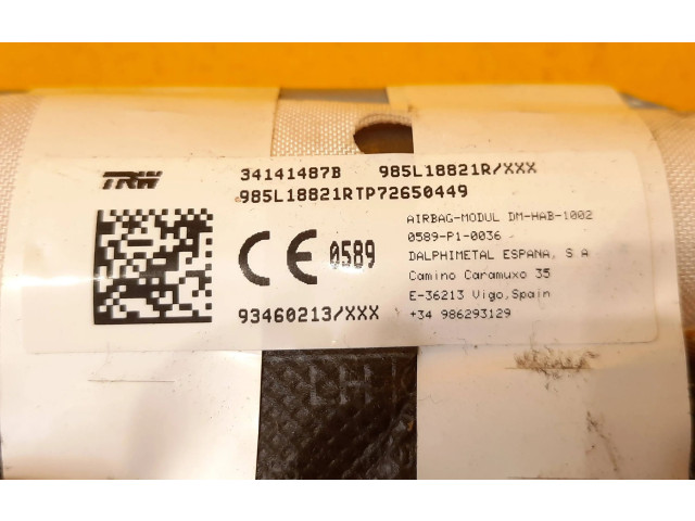 Подушка безопасности двери 985L18821R, 34141487B   Renault Trafic III (X82)