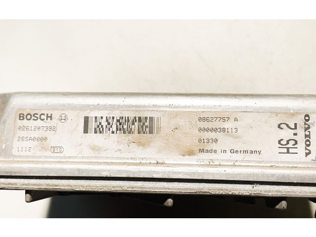 Блок управления двигателя 0261207392, 08627757A   Volvo V70