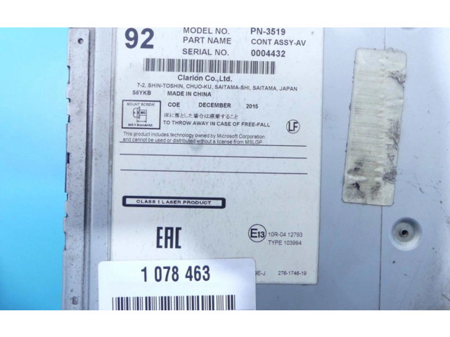 Радио/ проигрыватель CD/DVD / навигация 283304GN4F, IMPRK1078463 Infiniti QX30