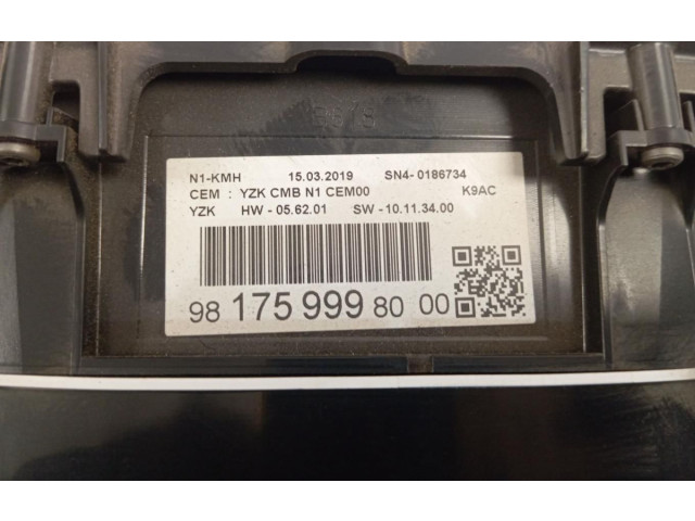 Přístrojová deska  Citroen Berlingo 2019 9817599980  