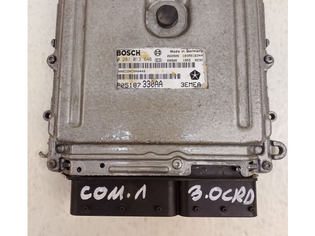Блок управления двигателем Блок управления P05187330AA, 0281013646 Jeep Commander