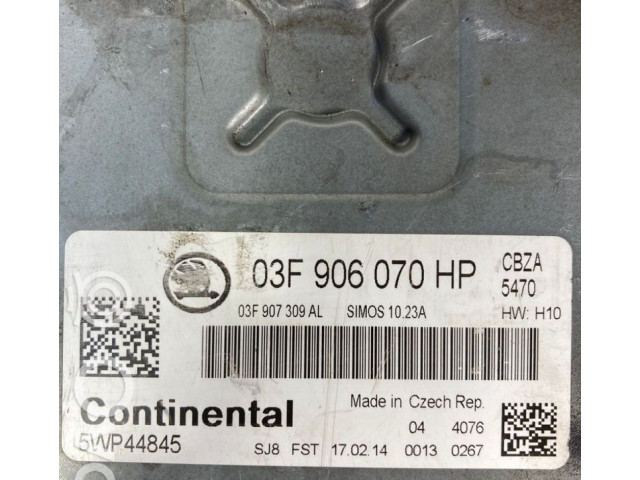 Блок управления двигателя 03F906070HP Skoda Fabia Mk2 (5J)